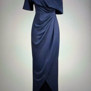Elegant Navy Blue Women's Dress